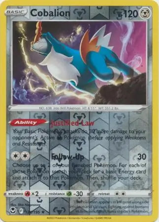 Silver Tempest Cobalion #126/195 reverse holo